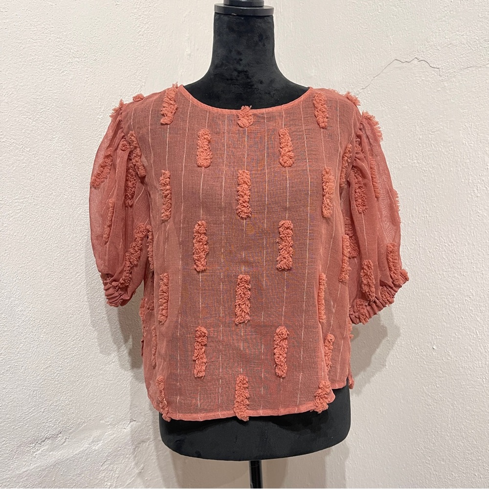 The Line Of Style Women's Mauve Lace Blouse